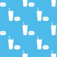 fast food seamless pattern N16