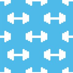 Barbell seamless pattern N2