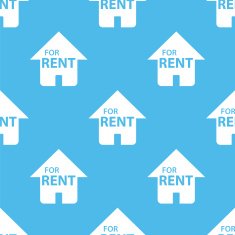 For rent seamless pattern N2