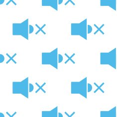 No sound seamless pattern N3