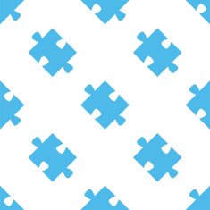 Puzzle seamless pattern N5