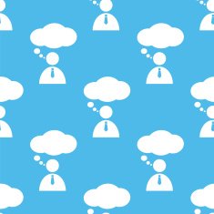 Conversation seamless pattern N2