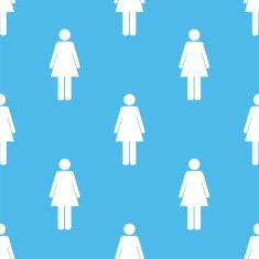 Woman seamless pattern N2