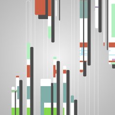 Abstract futuristic geometric shapes N5