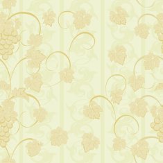 Vector repeating pattern with grape clusters in vintage style