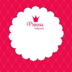 Princess Crown Background Vector Illustration N2