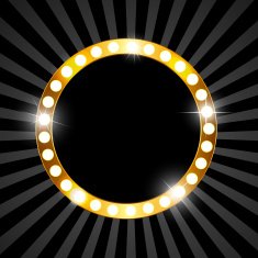 Golden Shiny Frame Vector Illustration N4