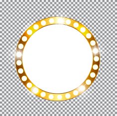 Golden Shiny Frame Vector Illustration N5
