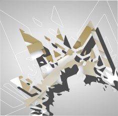 Futuristic background geometric illustration N5