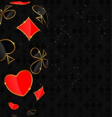 Abstract background with card suits for design Vector illustrat