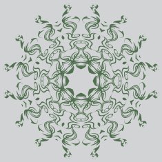 circular abstract pattern in Arabic style N3
