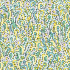 Seamless floral curly colorful vintage background wallpaper N2