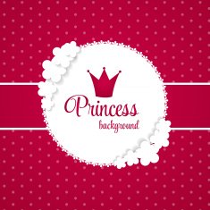 Princess Crown Background Vector Illustration N4
