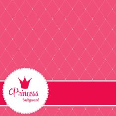 Princess Crown Background Vector Illustration N5