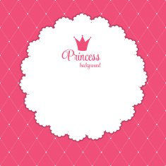 Princess Crown Background Vector Illustration N6