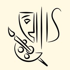 Theatre music painting emblem