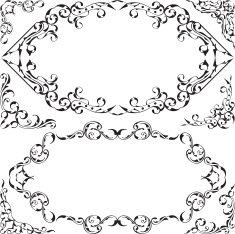 Set of vintage nice elements