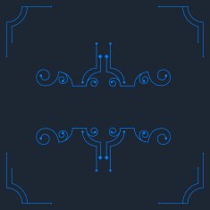 Vector vintage decorative frames N2