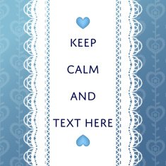 luxury blue lace background card template