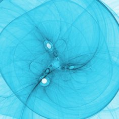 light blue abstract spiral fractal