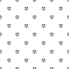 Vector seamless pattern pig