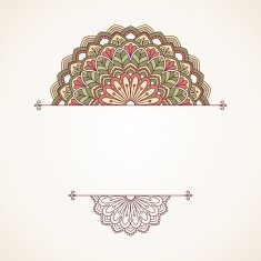 Floral oriental pattern N27