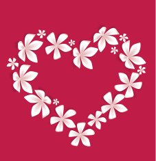 Floral heart N34
