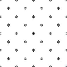 Vector seamless pattern snowflake