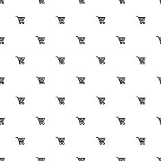 Vector seamless pattern shopping cart