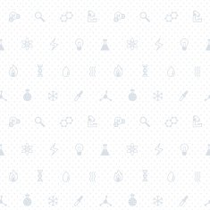 Science gray and white vector seamless pattern with dots