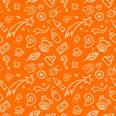 Hand-Drawn Symbol Pattern
