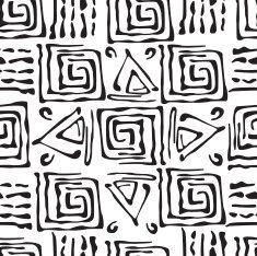 Seamless Abstract background made of black exotic pattern N2