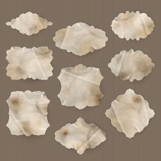 Labels old paper texture Set EPS 10 N4