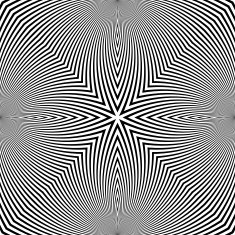 Digital abstract image with a psychedelic circular web pattern producing