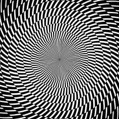Digital abstract image with a psychedelic circular web pattern producing N3