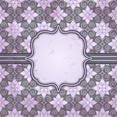 Vector vintage pattern and frame for design N3