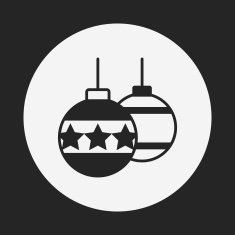 Christmas hanging icon N12
