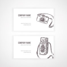 visit card with photo cameras N2