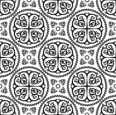 Ornamental seamless byzantine art style pattern Vector abstract background