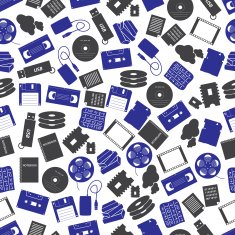 data storage media color pattern eps10