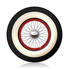 Retro car wheel N4