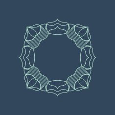 Vector mono line frame