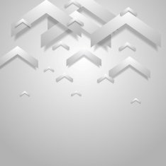 Grey light geometric corporate background with arrows
