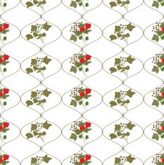 Elegant vector repeating pattern with flowers and leaves