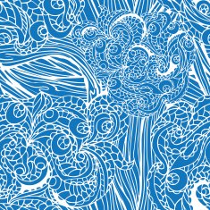Abstract swirl ethnic seamless pattern Outline N4