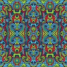 Abstract symmetry swirl seamless pattern Colorful N2