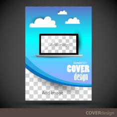 Vector brochure flyer cover design template N3