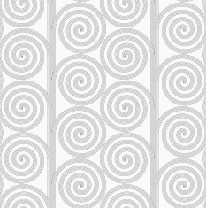 Slim gray striped spirals forming tree