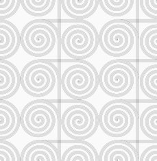 Slim gray striped spirals crossing