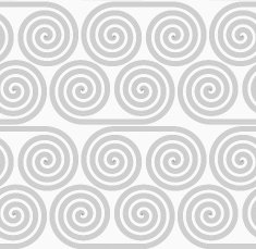 Slim gray striped spiral rolls